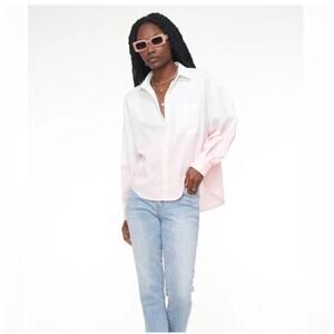 Pistola Sloane Oversized Button Down Shirt - Rose Dip Dye